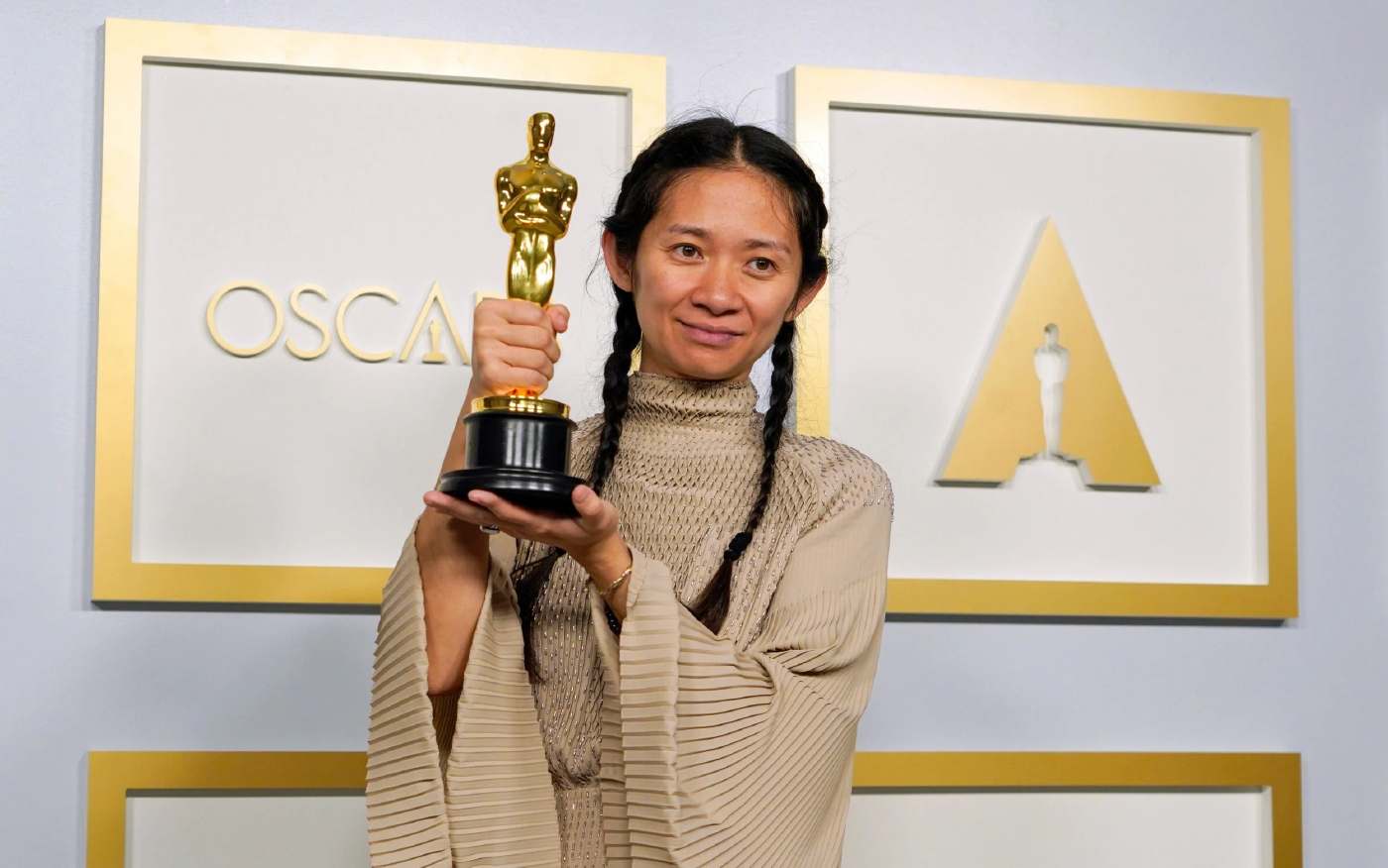 Chloé Zhao venceu o Oscar de Melhor Direção por "Nomadland" - Foto: The Telegraph