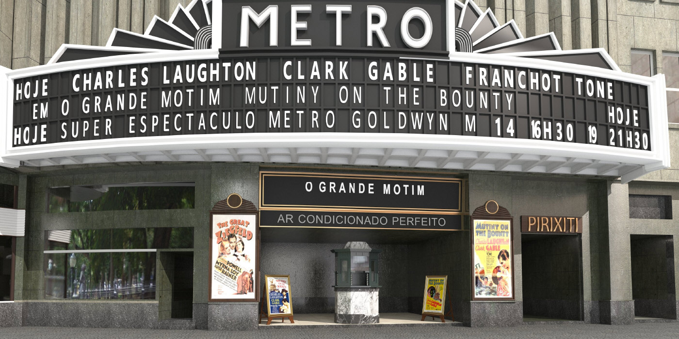 "Cine Metro – Experiência imersiva" (2021), de Felipe Haurelhuk - Divulgação