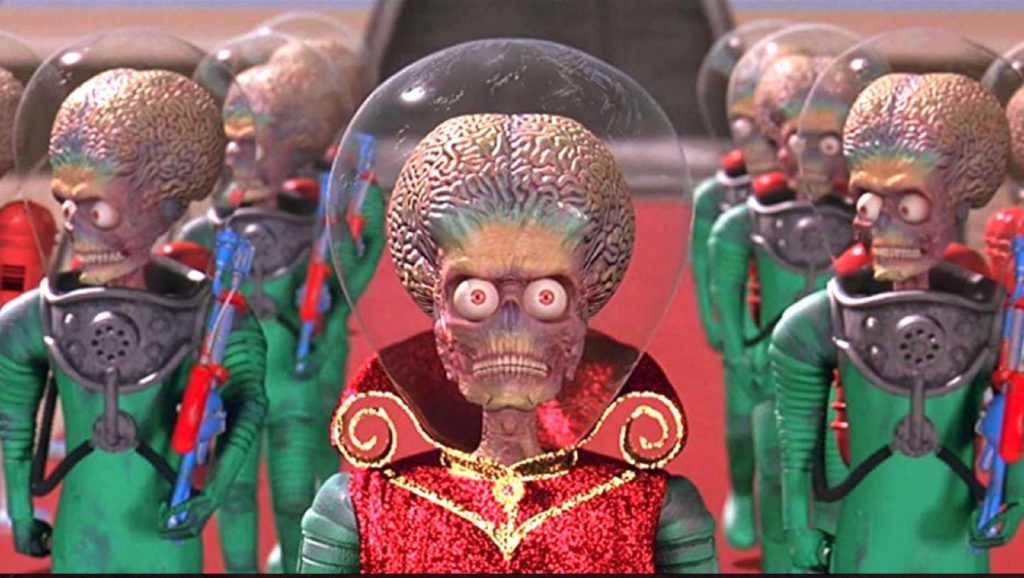 "Marte Ataca!" (Mars Attacks!, 1996), de Tim Burton - Divulgação