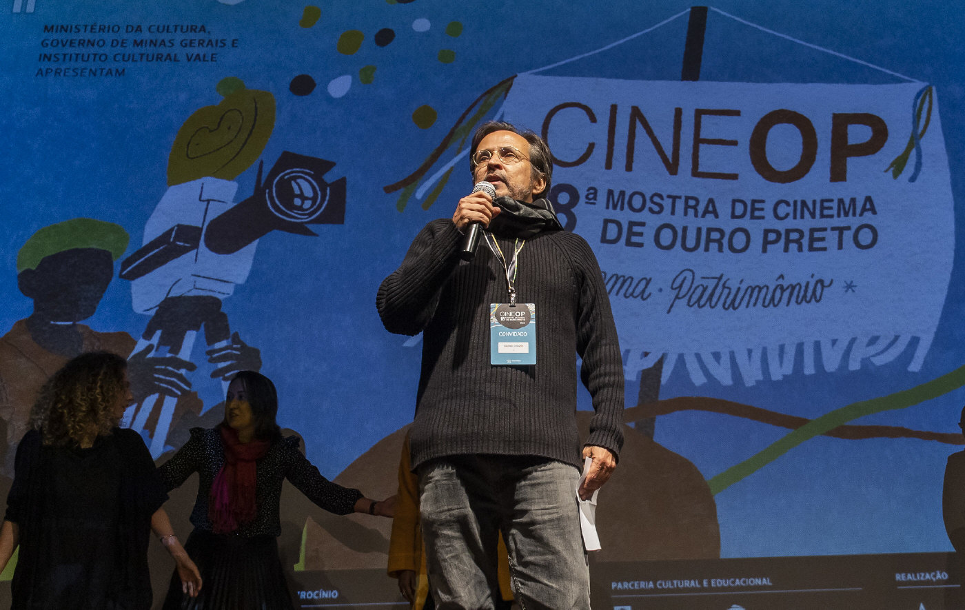 O diretor Rafael Conde na exibição de "Zé" na 18ª CineOP - Foto: Leo Lara/Universo Produção