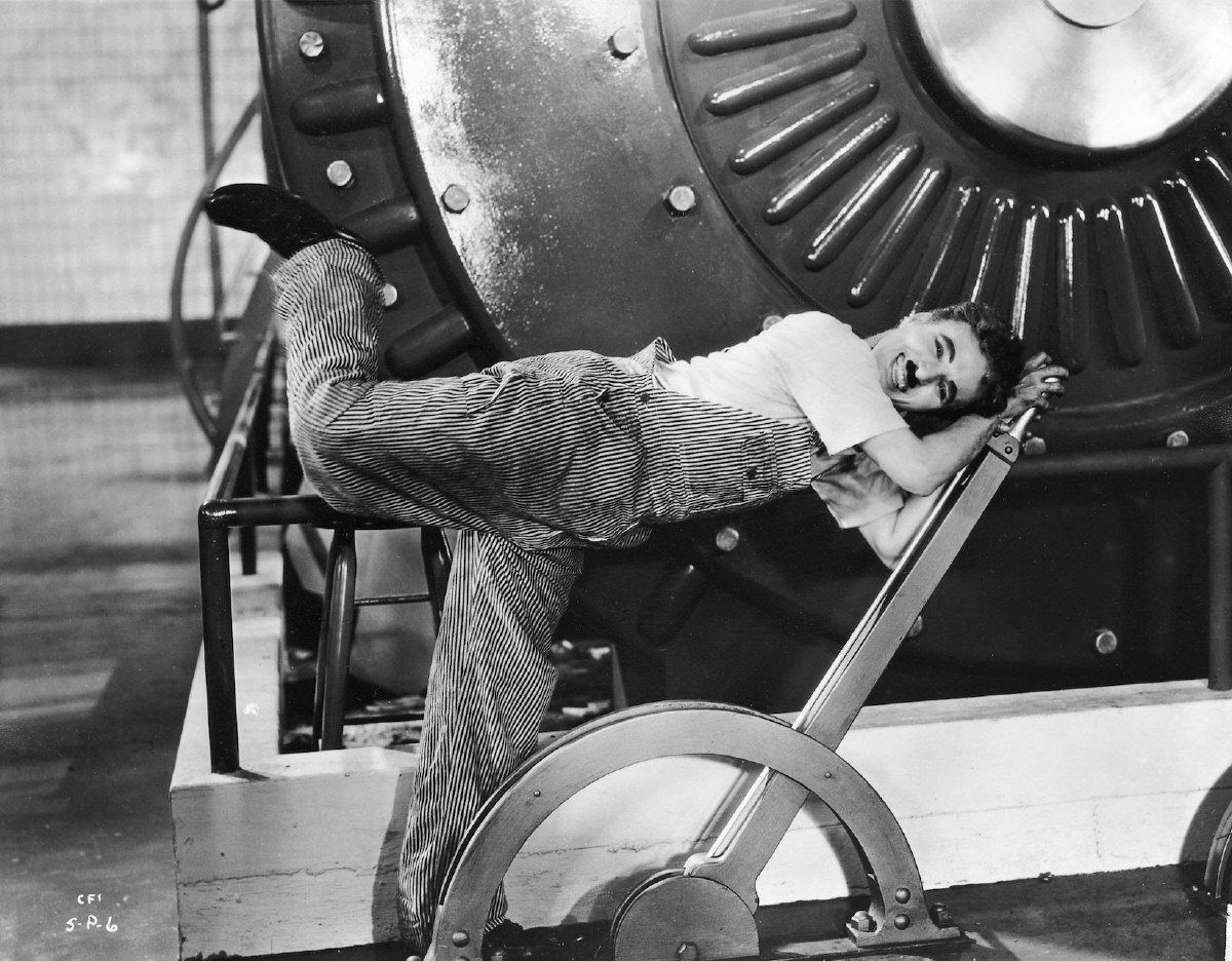 "Tempos Modernos" (Modern Times, 1936), de Charlie Chaplin - Divulgação