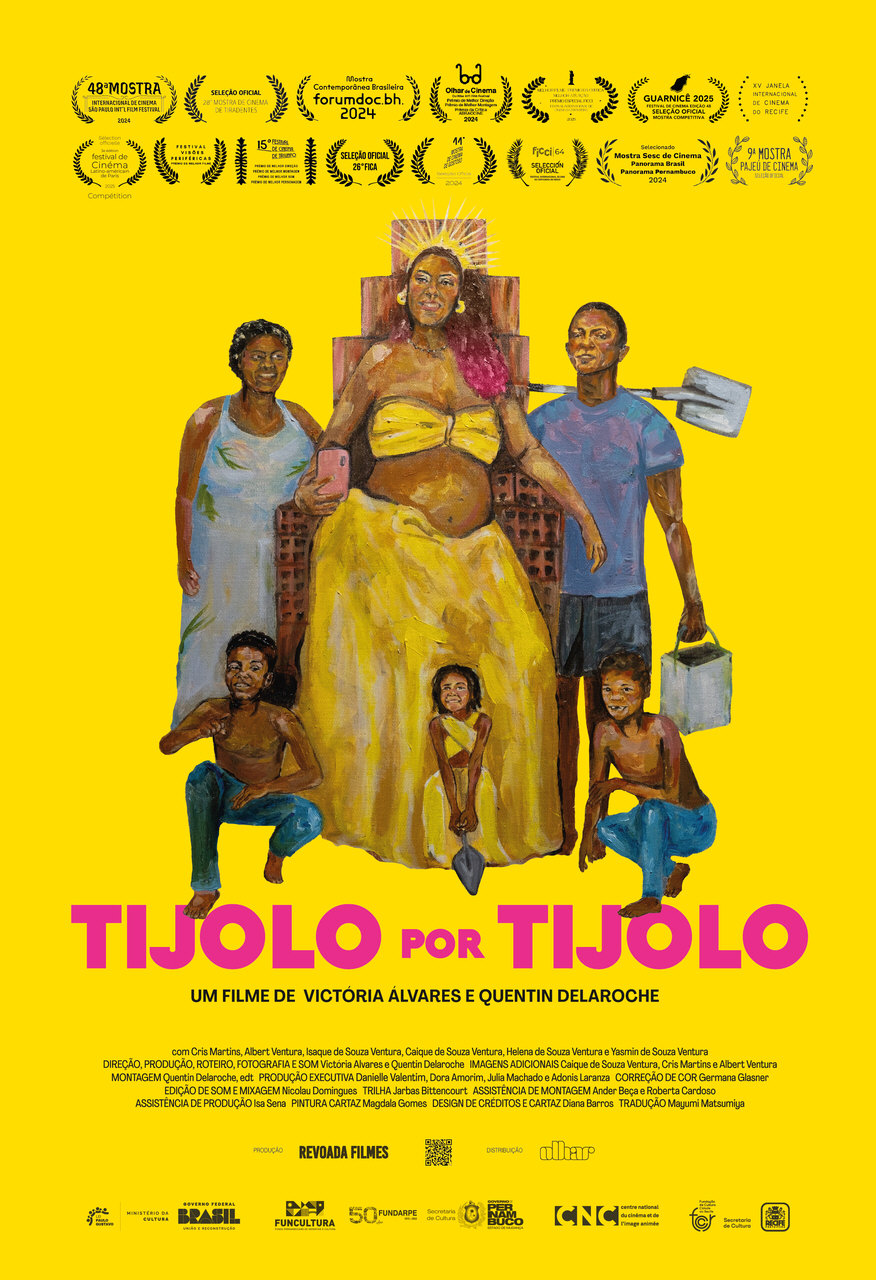 "Tijolo por Tijolo" (2024), de Victoria Álvares e Quentin Delaroche - Foto: Olhar Filmes/Divulgação